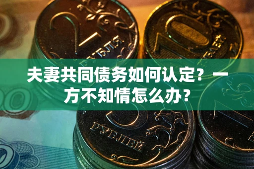 北京夫妻共同债务如何认定？一方不知情怎么办？