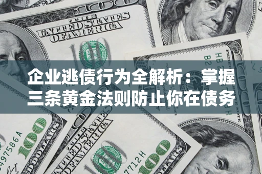 北京企业逃债行为全解析：掌握三条黄金法则防止你在债务乱局中“踩雷”