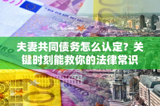 北京夫妻共同债务怎么认定？关键时刻能救你的法律常识